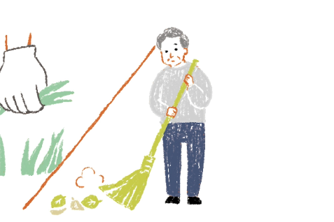 草刈りなくていいねとよく言われます